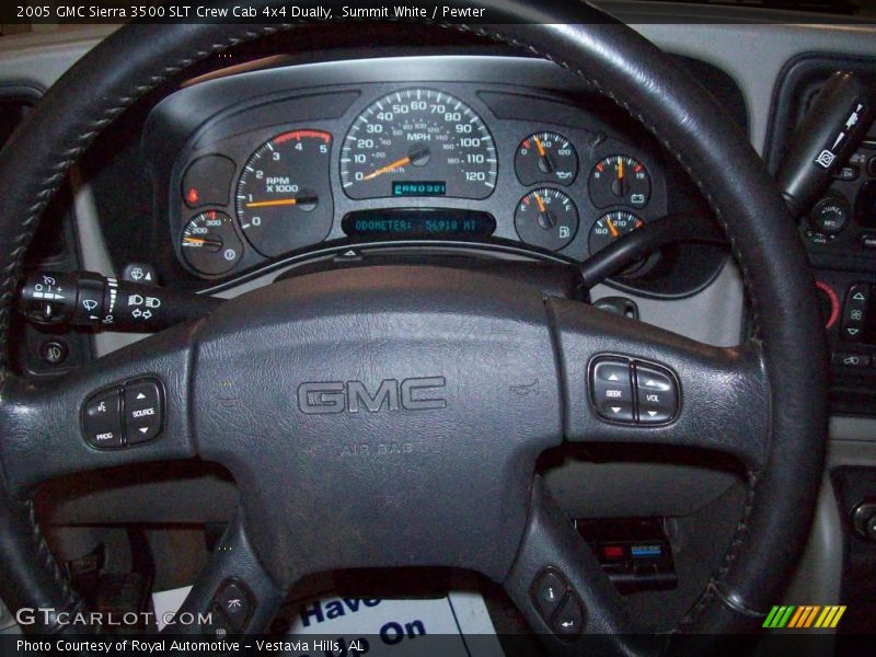 Summit White / Pewter 2005 GMC Sierra 3500 SLT Crew Cab 4x4 Dually