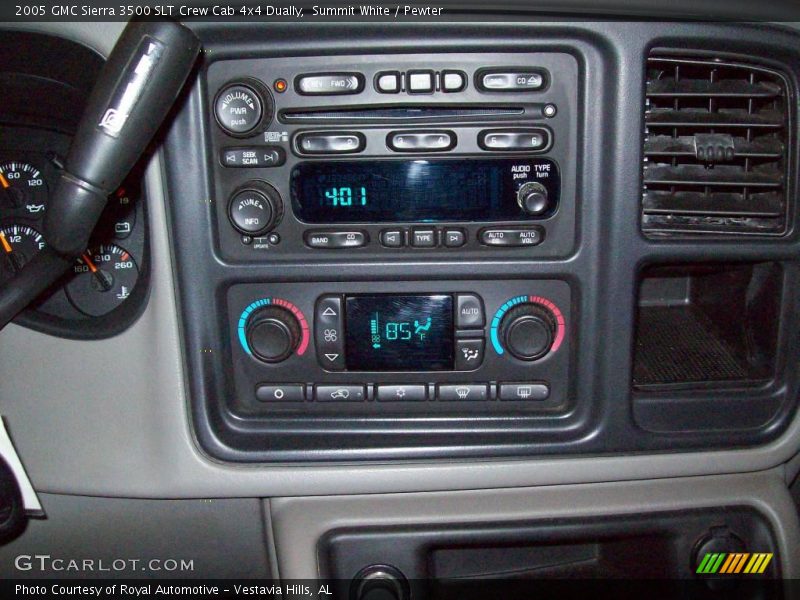 Summit White / Pewter 2005 GMC Sierra 3500 SLT Crew Cab 4x4 Dually