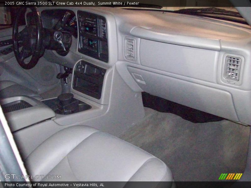Summit White / Pewter 2005 GMC Sierra 3500 SLT Crew Cab 4x4 Dually