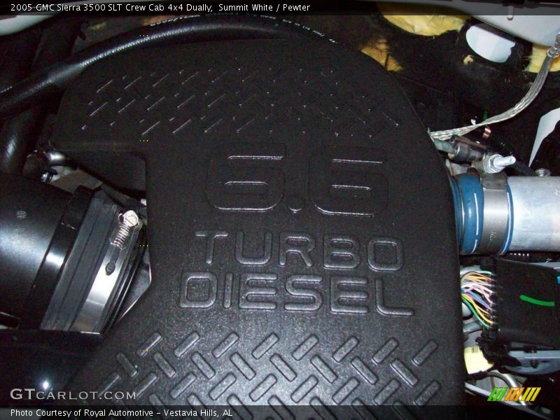 Summit White / Pewter 2005 GMC Sierra 3500 SLT Crew Cab 4x4 Dually