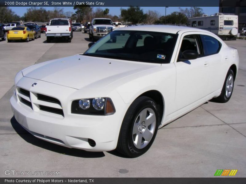 Stone White / Dark Slate Gray 2008 Dodge Charger SE