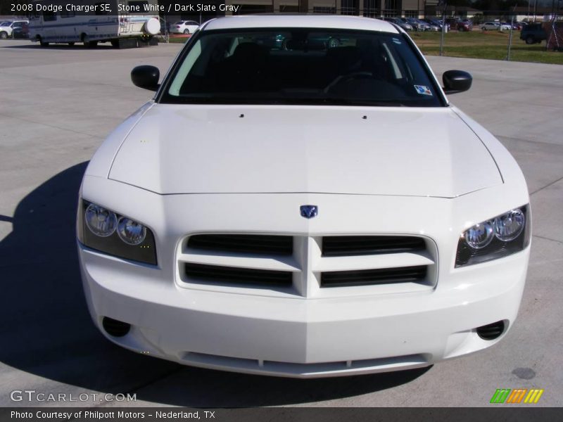 Stone White / Dark Slate Gray 2008 Dodge Charger SE