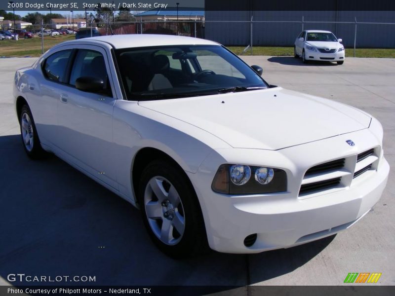 Stone White / Dark Slate Gray 2008 Dodge Charger SE