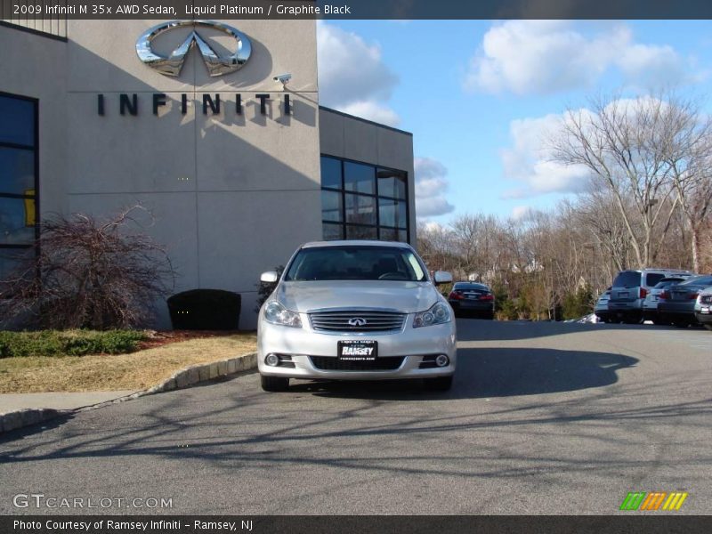 Liquid Platinum / Graphite Black 2009 Infiniti M 35x AWD Sedan