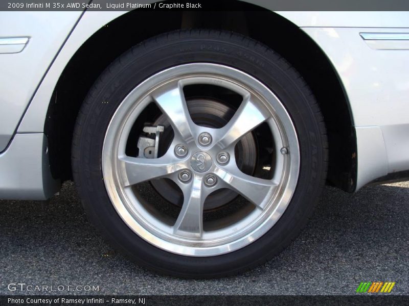Liquid Platinum / Graphite Black 2009 Infiniti M 35x AWD Sedan