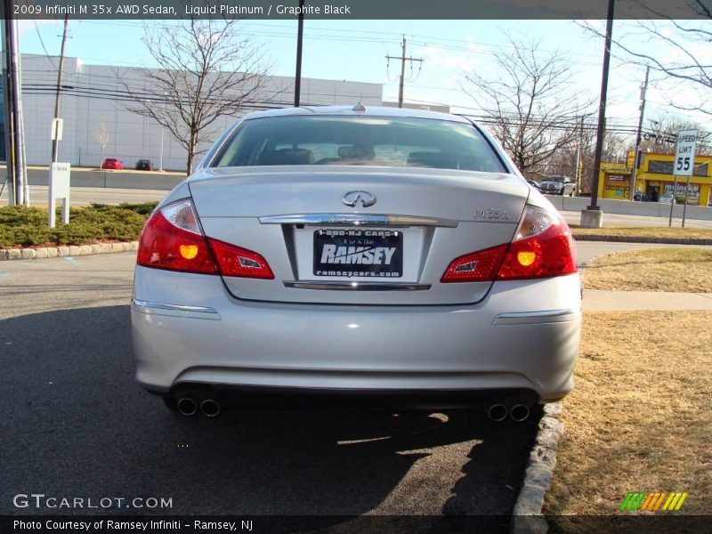 Liquid Platinum / Graphite Black 2009 Infiniti M 35x AWD Sedan