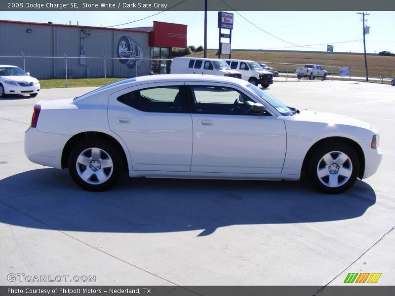 Stone White / Dark Slate Gray 2008 Dodge Charger SE