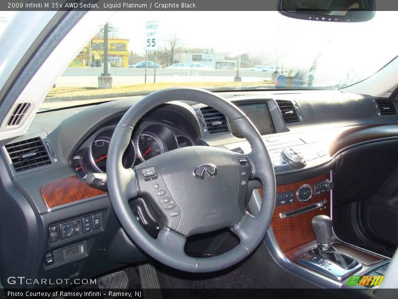 Liquid Platinum / Graphite Black 2009 Infiniti M 35x AWD Sedan