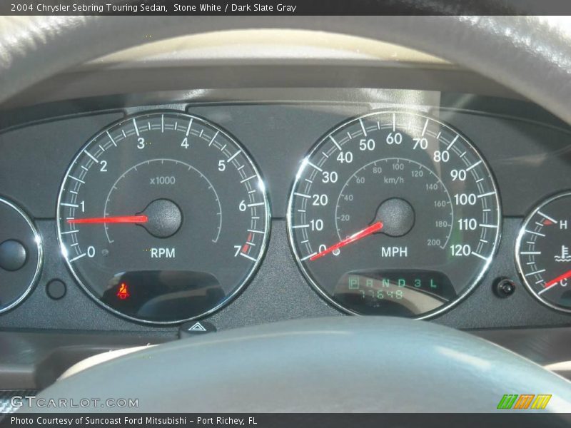 Stone White / Dark Slate Gray 2004 Chrysler Sebring Touring Sedan