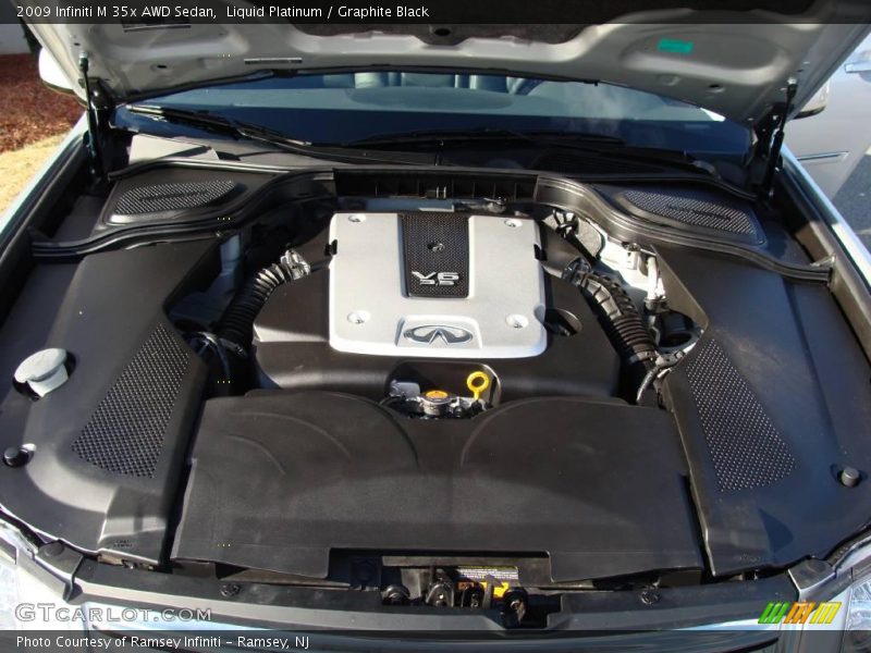Liquid Platinum / Graphite Black 2009 Infiniti M 35x AWD Sedan