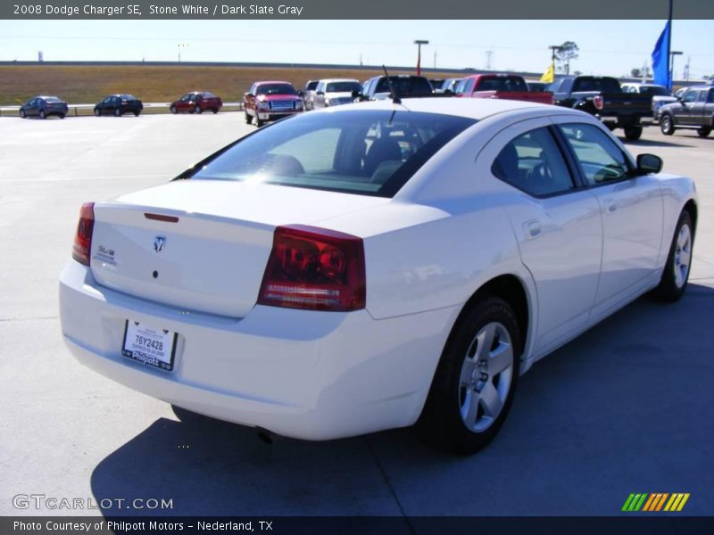 Stone White / Dark Slate Gray 2008 Dodge Charger SE