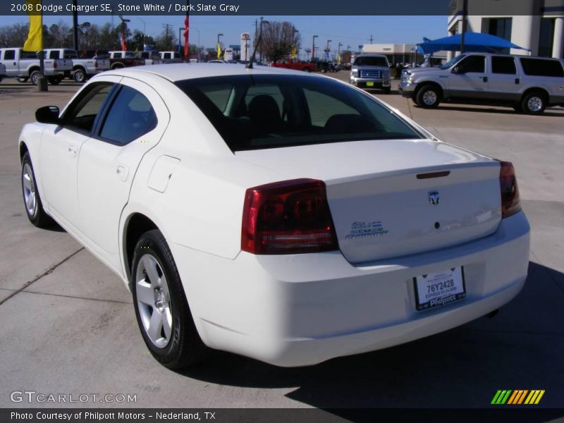 Stone White / Dark Slate Gray 2008 Dodge Charger SE