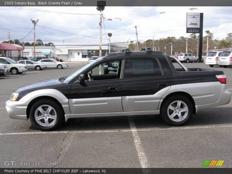 Black Granite Pearl / Gray 2003 Subaru Baja