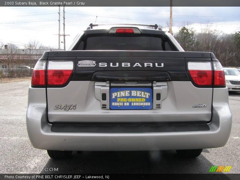 Black Granite Pearl / Gray 2003 Subaru Baja