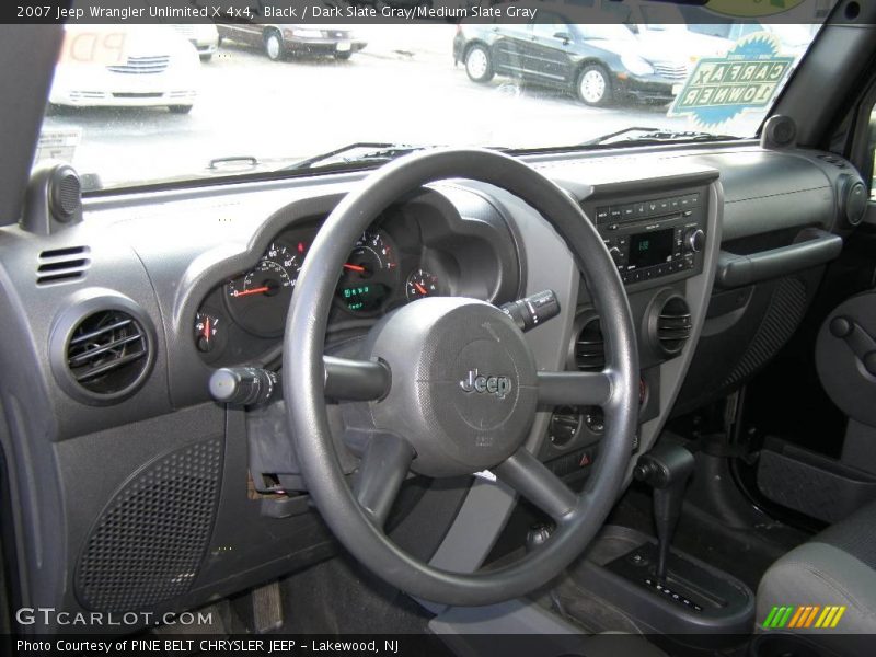 Black / Dark Slate Gray/Medium Slate Gray 2007 Jeep Wrangler Unlimited X 4x4