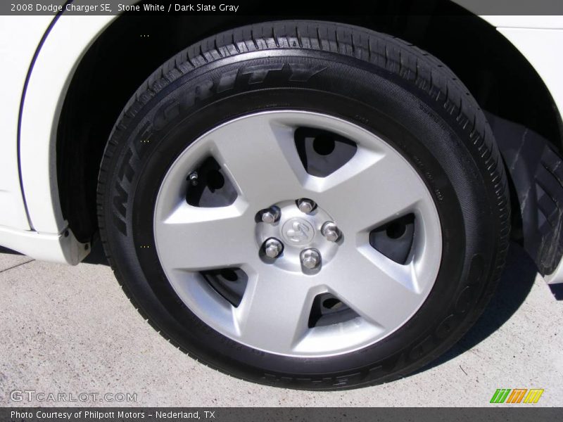 Stone White / Dark Slate Gray 2008 Dodge Charger SE