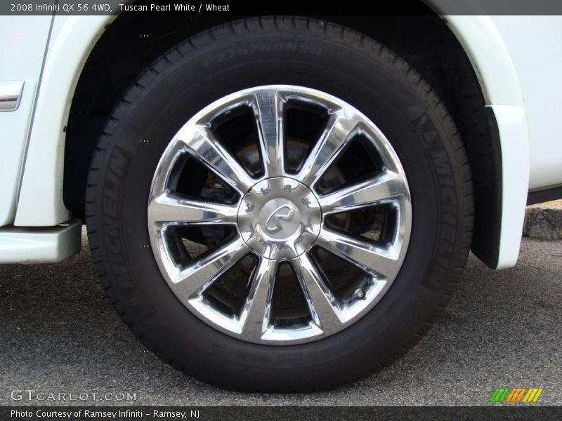 Tuscan Pearl White / Wheat 2008 Infiniti QX 56 4WD