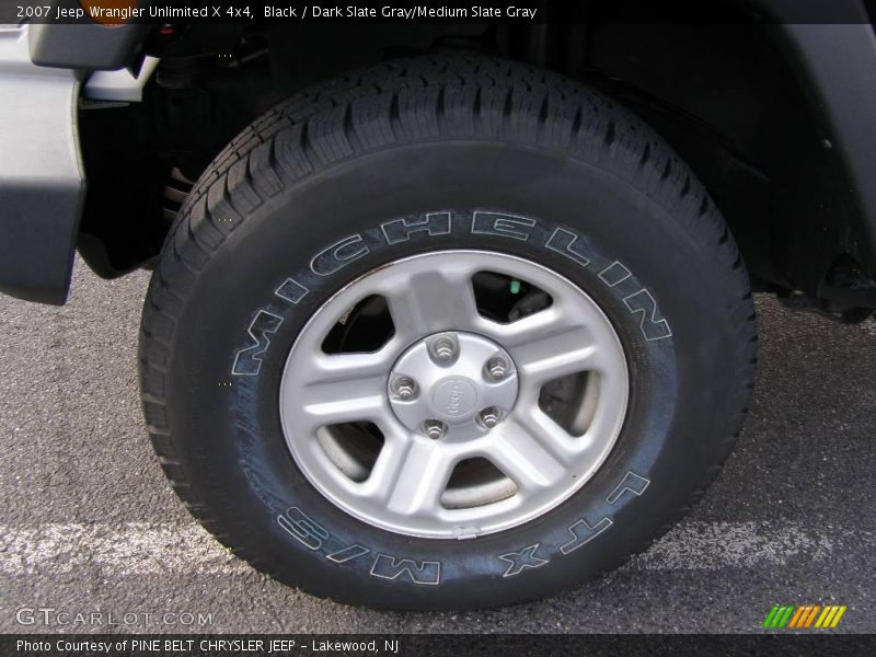 Black / Dark Slate Gray/Medium Slate Gray 2007 Jeep Wrangler Unlimited X 4x4