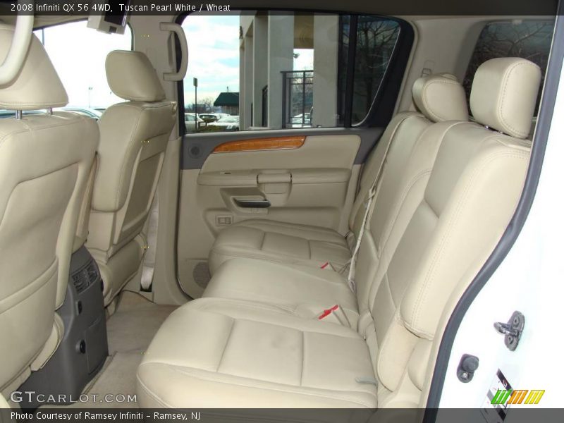 Tuscan Pearl White / Wheat 2008 Infiniti QX 56 4WD