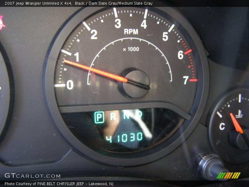Black / Dark Slate Gray/Medium Slate Gray 2007 Jeep Wrangler Unlimited X 4x4