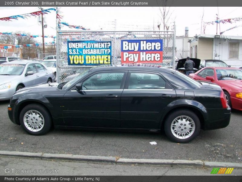 Brilliant Black Crystal Pearl / Dark Slate Gray/Light Graystone 2005 Chrysler 300