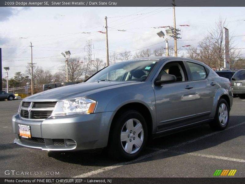 Silver Steel Metallic / Dark Slate Gray 2009 Dodge Avenger SE