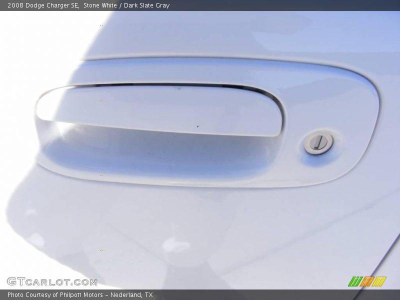 Stone White / Dark Slate Gray 2008 Dodge Charger SE