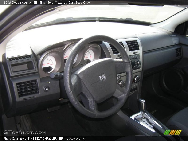 Silver Steel Metallic / Dark Slate Gray 2009 Dodge Avenger SE