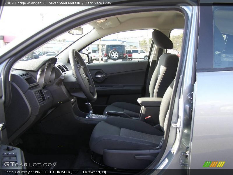 Silver Steel Metallic / Dark Slate Gray 2009 Dodge Avenger SE
