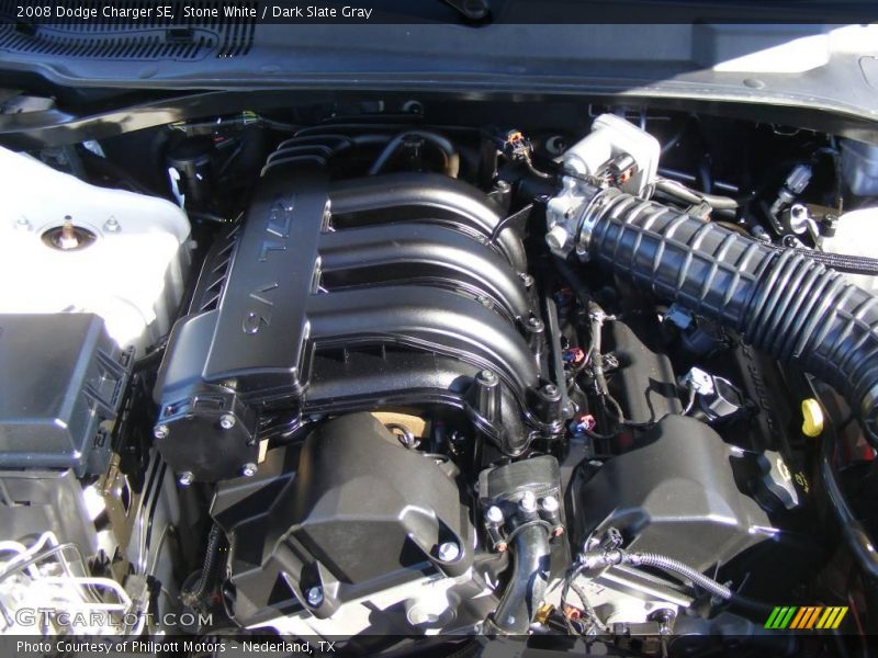 Stone White / Dark Slate Gray 2008 Dodge Charger SE