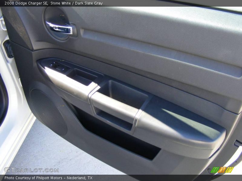 Stone White / Dark Slate Gray 2008 Dodge Charger SE