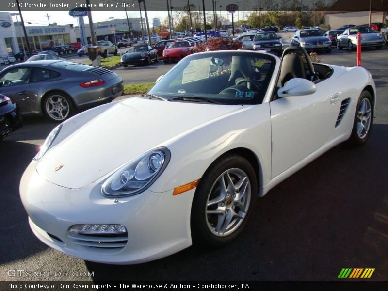 Carrara White / Black 2010 Porsche Boxster