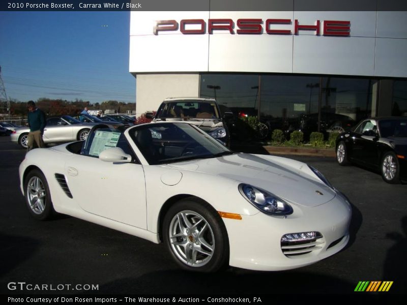 Carrara White / Black 2010 Porsche Boxster