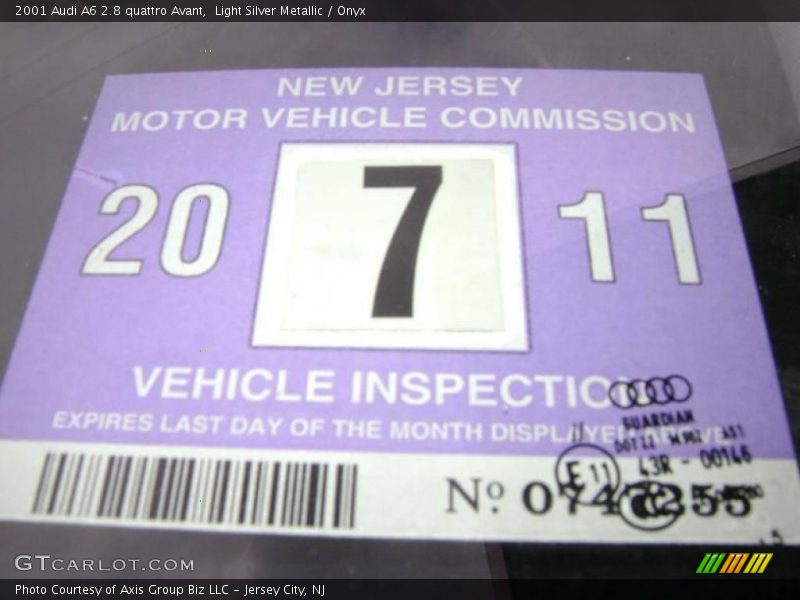 Light Silver Metallic / Onyx 2001 Audi A6 2.8 quattro Avant