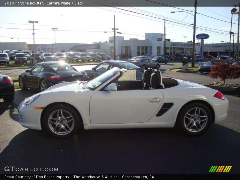 Carrara White / Black 2010 Porsche Boxster
