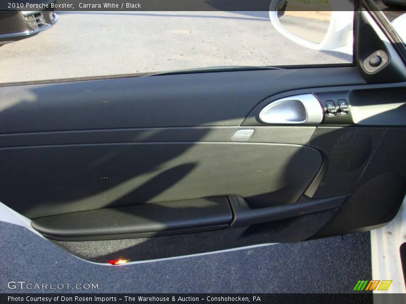 Carrara White / Black 2010 Porsche Boxster
