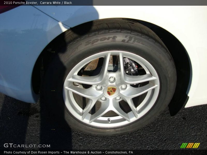 Carrara White / Black 2010 Porsche Boxster
