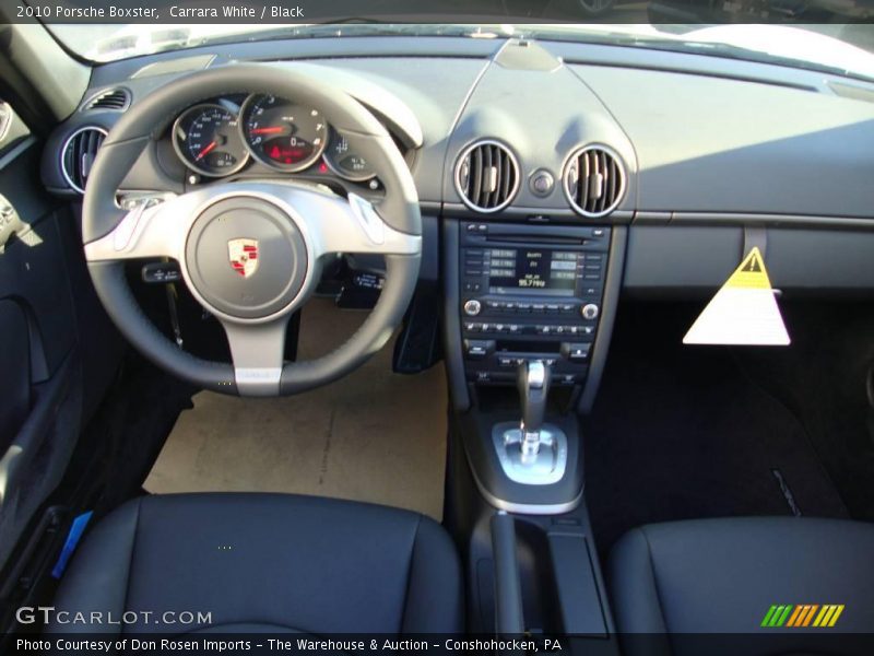 Carrara White / Black 2010 Porsche Boxster