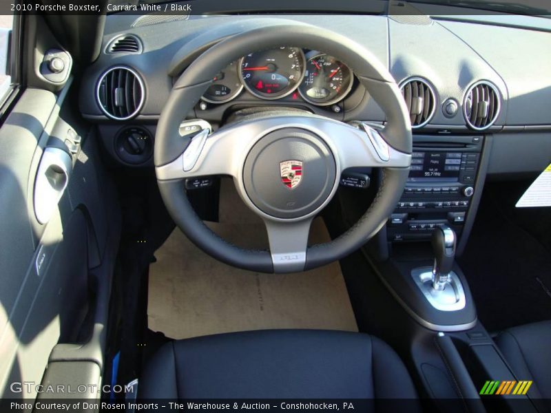 Carrara White / Black 2010 Porsche Boxster