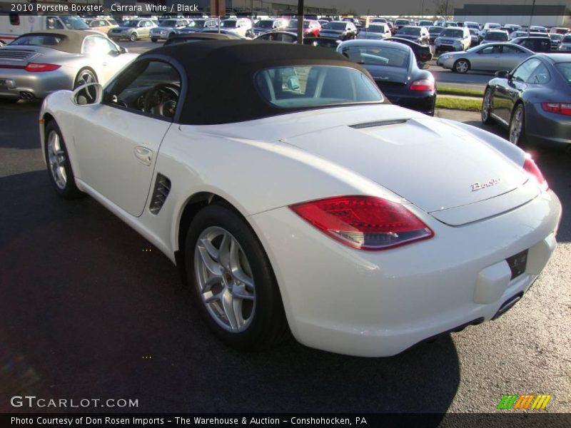 Carrara White / Black 2010 Porsche Boxster