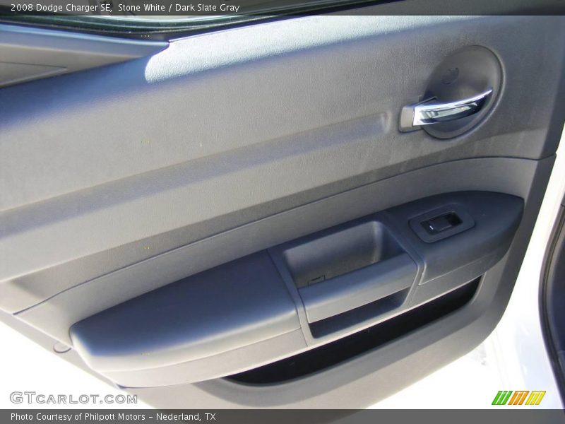 Stone White / Dark Slate Gray 2008 Dodge Charger SE