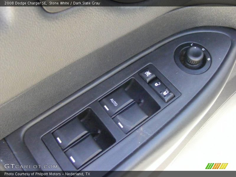 Stone White / Dark Slate Gray 2008 Dodge Charger SE