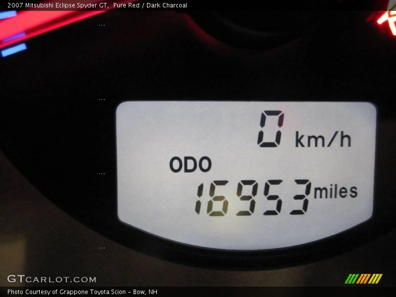 Pure Red / Dark Charcoal 2007 Mitsubishi Eclipse Spyder GT