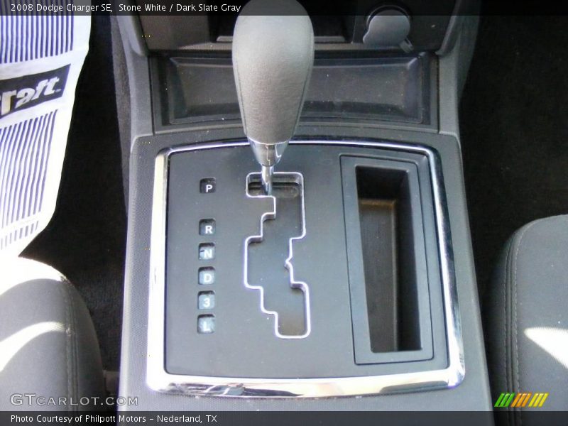Stone White / Dark Slate Gray 2008 Dodge Charger SE
