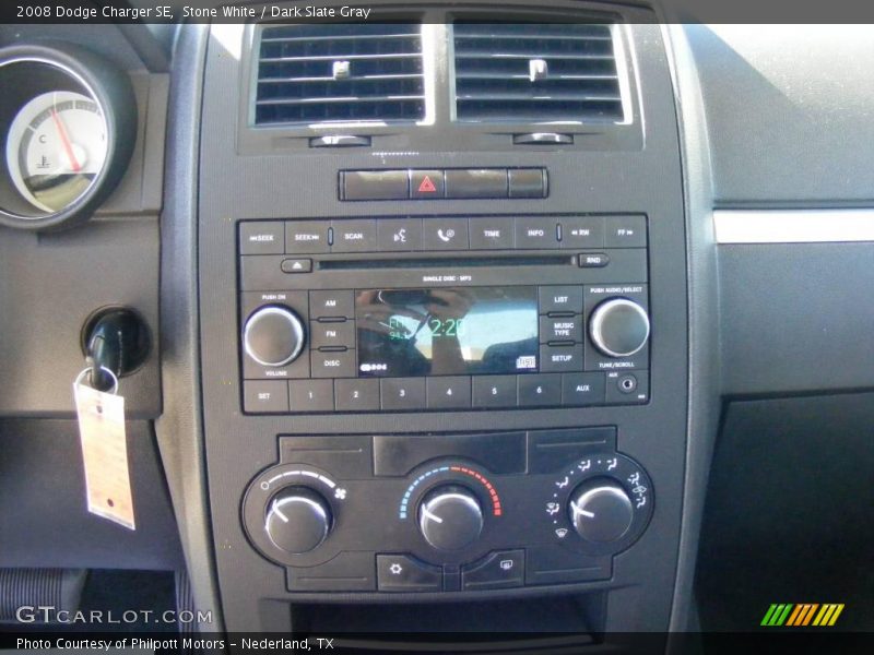 Stone White / Dark Slate Gray 2008 Dodge Charger SE