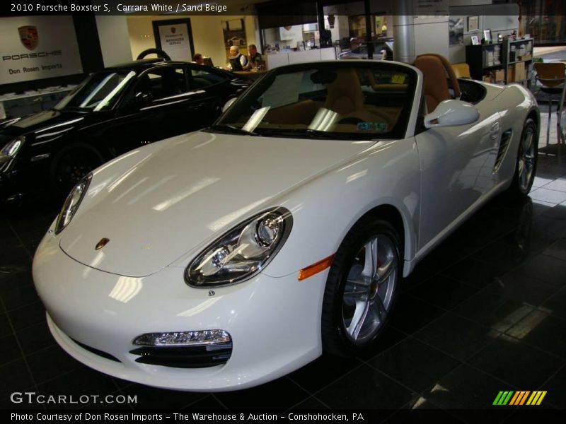 Carrara White / Sand Beige 2010 Porsche Boxster S