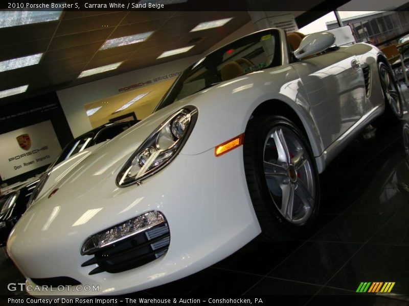 Carrara White / Sand Beige 2010 Porsche Boxster S