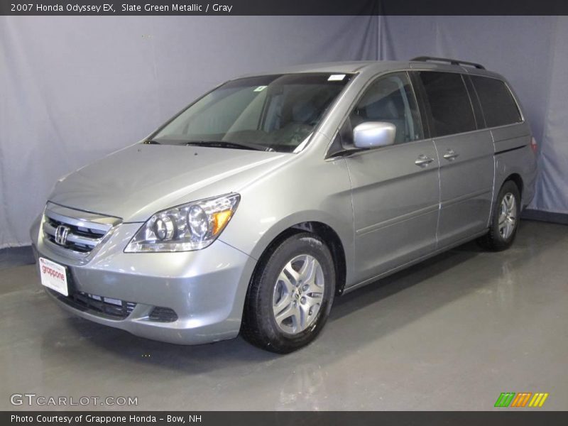 Slate Green Metallic / Gray 2007 Honda Odyssey EX