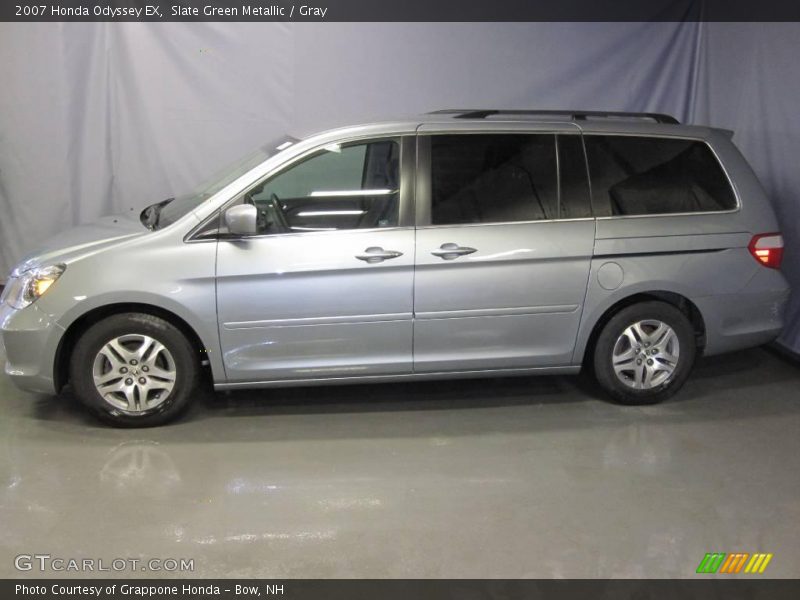 Slate Green Metallic / Gray 2007 Honda Odyssey EX