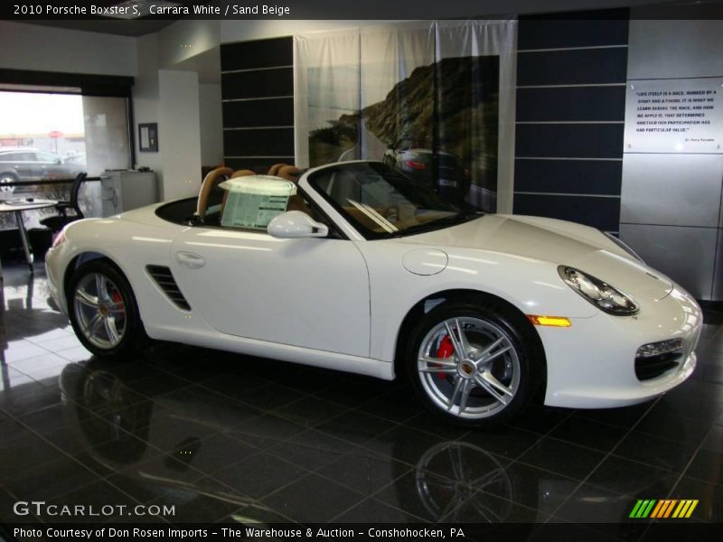 Carrara White / Sand Beige 2010 Porsche Boxster S